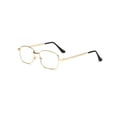 thumbnail image 3 of 1 Pair Men's & Women's Metal Frame Clear Lens Reading Glasses Fashion Classic Readers, 3 of 6