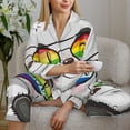 thumbnail image 6 of Fotbe Panda with Sun glasses Pattern Long Sleeve Pajama Set for Women,Sleepwear Set,2-piece Loungewear Set,Soft PJs Comfy Nightwear with Pockets -Medium, 6 of 7