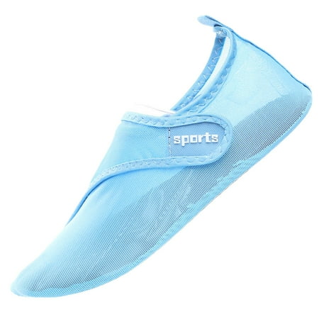 QYZEU Women Walking Shoes Womens Summer Sandals Women s Wading Shoes Outdoor Transparent Mesh Women s Yoga Shoes River Shoes Bathing Apes Shoes Sky Blue 42