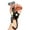 Black and white colo, variant on Canvas Multifunctional Wrist Lanyard Featuring Floral Pattern for Secure Everyday Carry and Activity