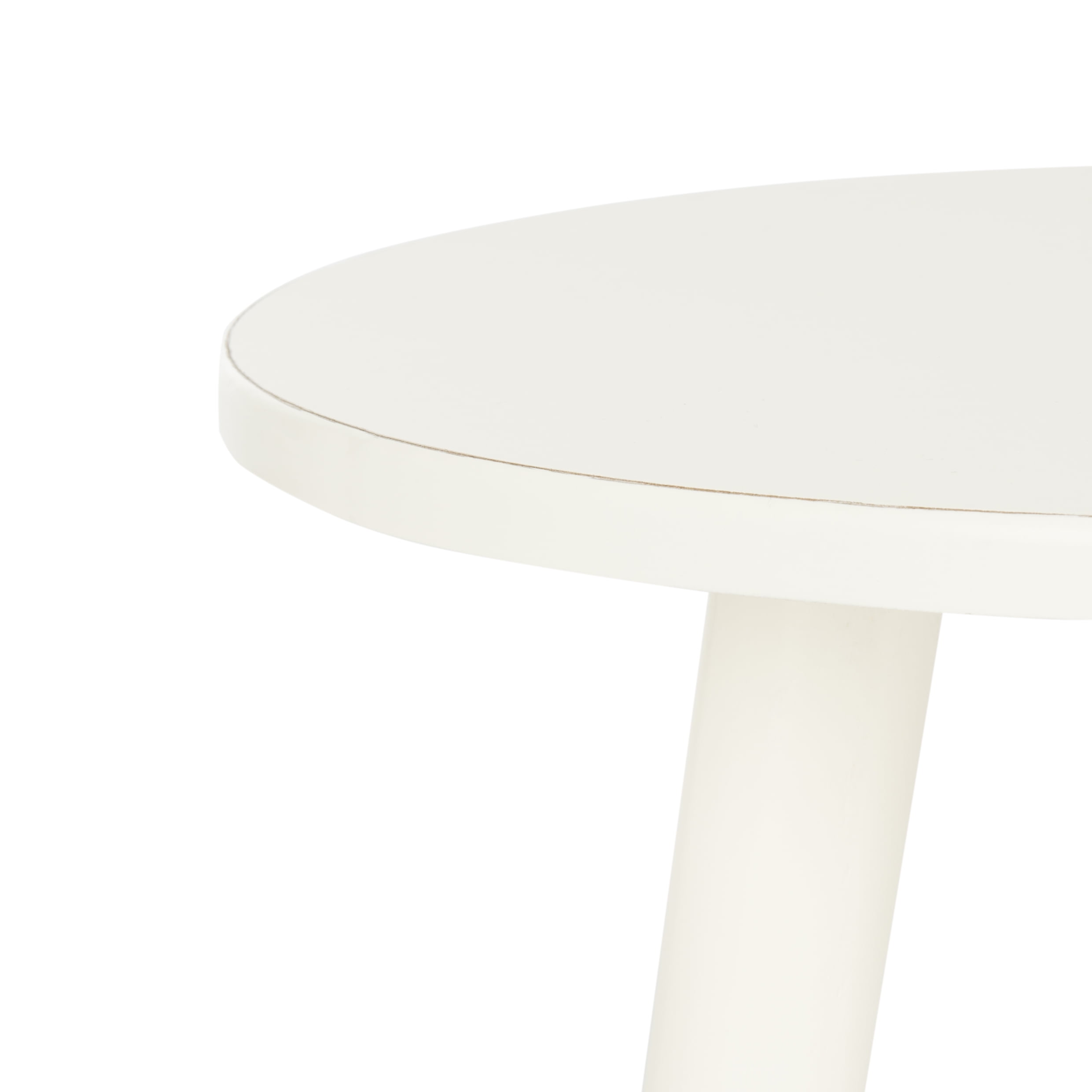 SAFAVIEH Orion Round 3-Leg Casual Accent Table, Distressed White