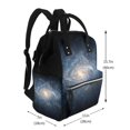thumbnail image 2 of Fuzoiu The Galaxy Print Diaper Bag Backpack,Baby Essentials Travel Tote,Multi function Waterproof Diaper Bag, Travel Essentials Baby Bag - Unisex, 2 of 6