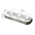 thumbnail image 2 of Ceramic Compartment Cold Dishes Snacks Side Dishes Platter Hotel Tableware Snacks Salad Dim Sum Plate, 2 of 6