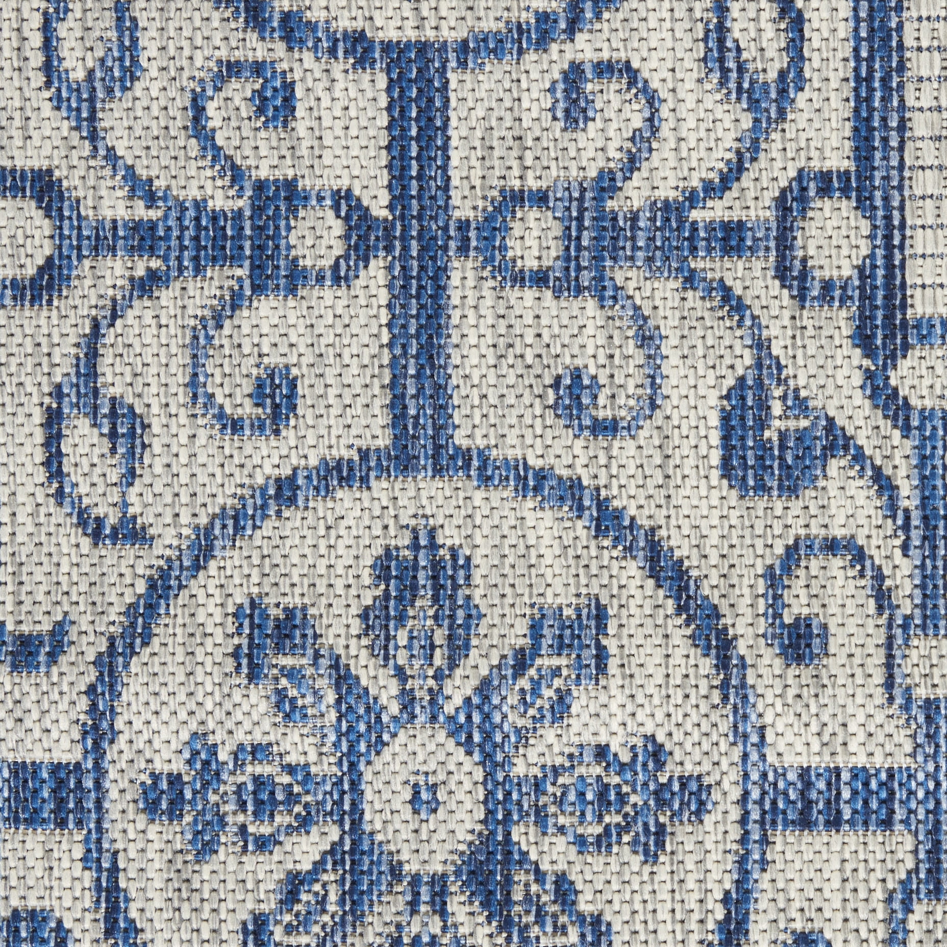 Nourison Country Side 2'2" x 3'9" Ivory Blue Transitional Rug
