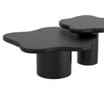 thumbnail image 3 of Milieu du siècle moderne Bois Massif Table de Basse Grande - Noir, 3 of 7
