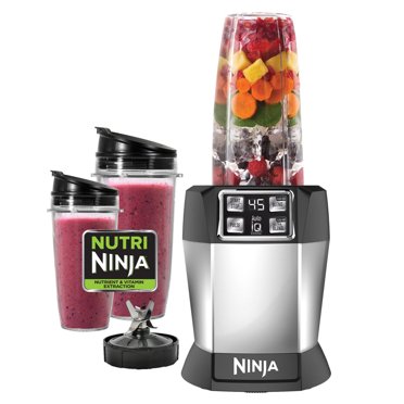 Nutri Ninja® Personal Blender with Auto iQ®, 1000 Watts, 2 To-Go Cups, BL480D