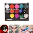 thumbnail image 4 of GUOOL 2 Sets Face Paint Kit - Light and Breathable Body Paints Face Painting 16 Colors, 4 of 9