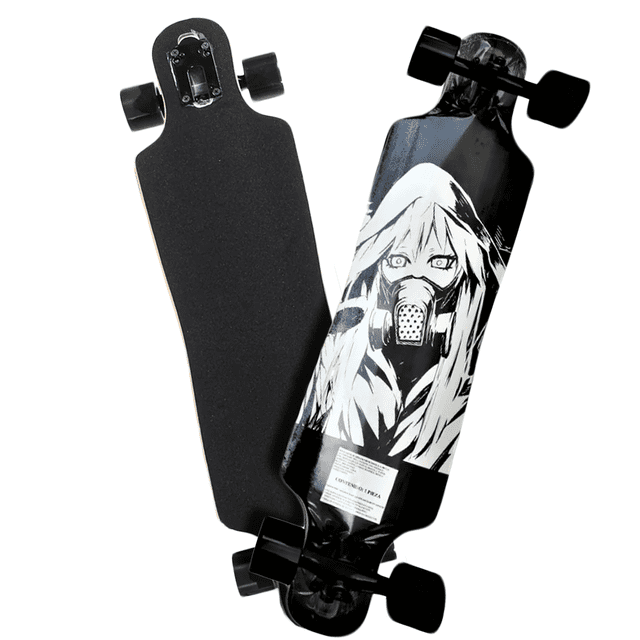 Patineta Larga Blazer Diseño Negro Maple 32 Pulgadas x 8 Pulgadas