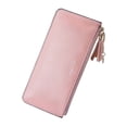 thumbnail image 1 of Monedero largo para mujer, billetera de cuero brillante para teléfono móvil MFZFUKR BST3000823-4, 1 of 5