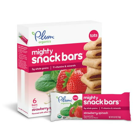 Plum Organics Tots Mighty 4 Cereal Bars Strawberry (Best Cereal Bars For Toddlers)