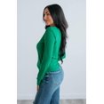 thumbnail image 3 of Bruno Long Sleeve Top - Kelly Green, 3 of 5