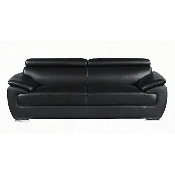 A Genuine Leather 220×80×75cm Sofa for Living Room
