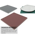 thumbnail image 5 of 2 Pc Silicone Pot Holder Coaster Thickened Square Non-slip Heat Insulation Pad Placemats Table Toddler Child Silica Gel, 5 of 6