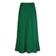 thumbnail image 1 of Falda de satén de cintura alta para mujer: minifalda evasé con cremallera, elegante para fiestas/oficina, talla real, tejido de poliéster, varios colores., 1 of 2