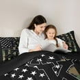 thumbnail image 4 of Manfei Cartoon Initial K Letter Bedding Comforter Set 7pcs for Kids, Camo US Flag King Bedding Sets, Rustic Farmhouse Hunting Reversible Bed Sheets, Ultra Soft Bedroom Decor, 4 of 7
