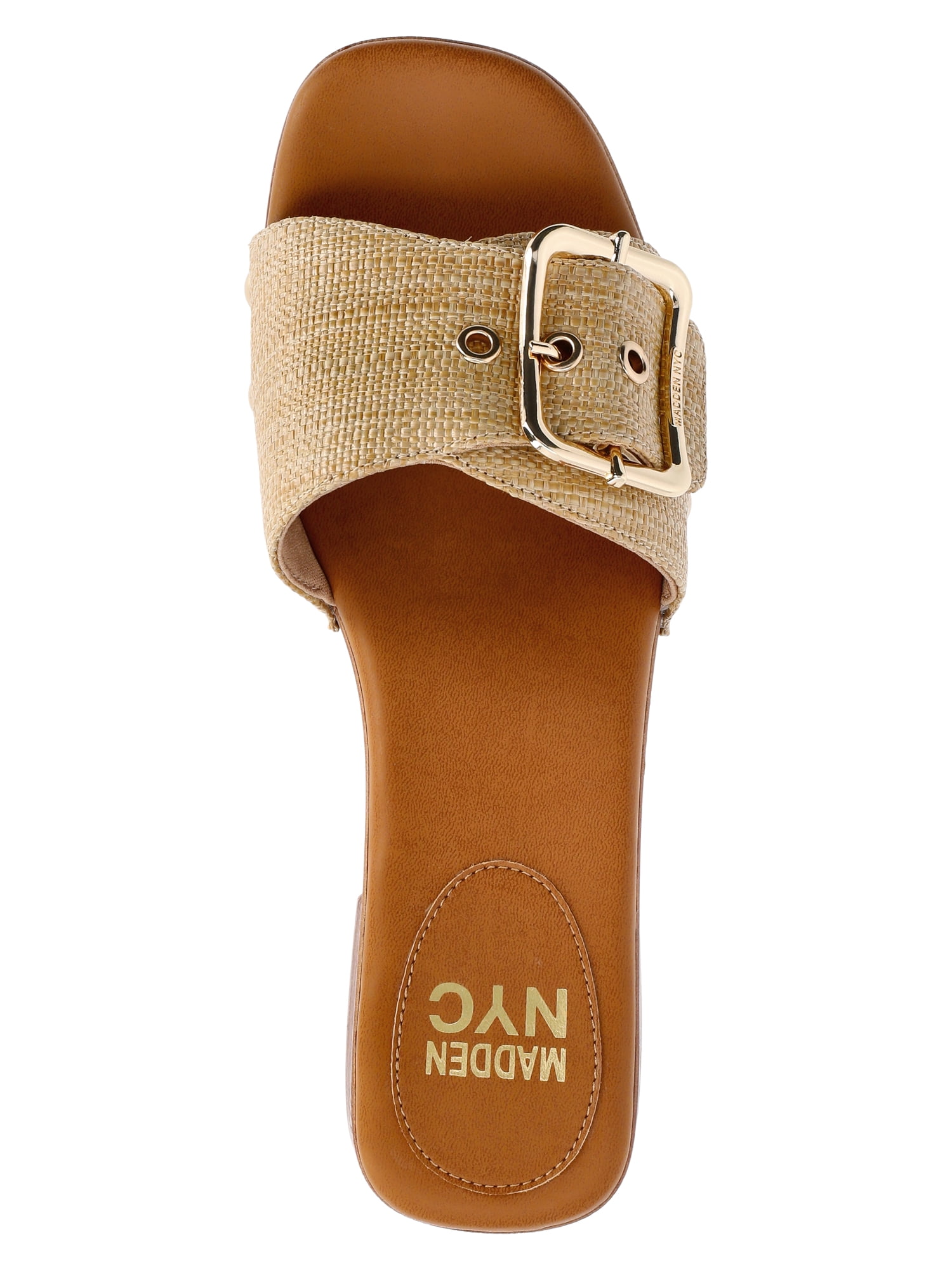 Madden NYC Women's Clog Heel Sandals, Raffia