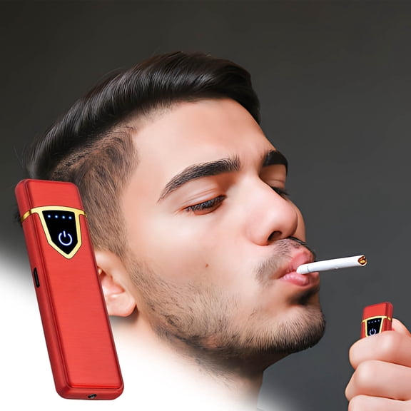 USB Rechargeable Flameless Lighter, Touch Induction Windproof Lighter, Electronic Plasma Lighter, Portable Rechargeable Lighter, Slim Pocket USB Lighter