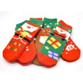 thumbnail image 2 of JZROCKER 10 Pairs Mixed Christmas Fuzzy Crew Socks Cartoon Santa Winter Warm Hosiery Gift, 2 of 12