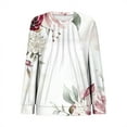 thumbnail image 5 of VEKDONE Sweatshirts for Women Floral Graphic Long Sleeve Blouse Fall Loose Fit Crewneck Pullover Top Plus Size Soft Comfy Sweatshirt No Hood, 5 of 5