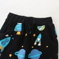 thumbnail image 3 of NAISIBABY Boys Sweatpants, Cotton Drawstring Prints Daily Casual Pants Black 5T, 3 of 4