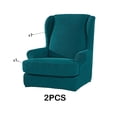 thumbnail image 3 of Ruiboury 2piece Wing Chair Covers Easy To Install And Clean Sofa Protector Fitting Wingback Chair Cover blue, 3 of 6