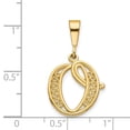 thumbnail image 4 of Diamond2Deal 14K Pendentif Initiale Lettre O en Or Jaune Script Filigrane pour Femmes, 4 of 6
