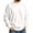 White #322, variant on Men's Mock Neck Sweatshirt Solid Color Pullover Top with Ribbed Trim Relaxed Fit Fall Casual Sweatshirts