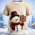 thumbnail image 2 of CONFREE Girls Christmas Tshirts Crew Neck Graphic Casual Xmas T-Shirt for Kids, 2 of 3