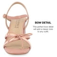 thumbnail image 4 of Journee Collection Womens ISSMIA Square toe Ankle strap Block Heel, 4 of 7