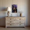 thumbnail image 5 of ZHONGYUTONG African American Canvas Wall Art Black Woman Flower Head Pictures Abstract Black Girl Painting for Living Room Decor Framed (28.00" x 42.00"), 5 of 5