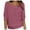 Pink, variant on 3/4 Length Sleeve Womens Tops 2026 Trendy Casual Boat Neck Knitted Basic Plain Work Tshirt Womens Blouses