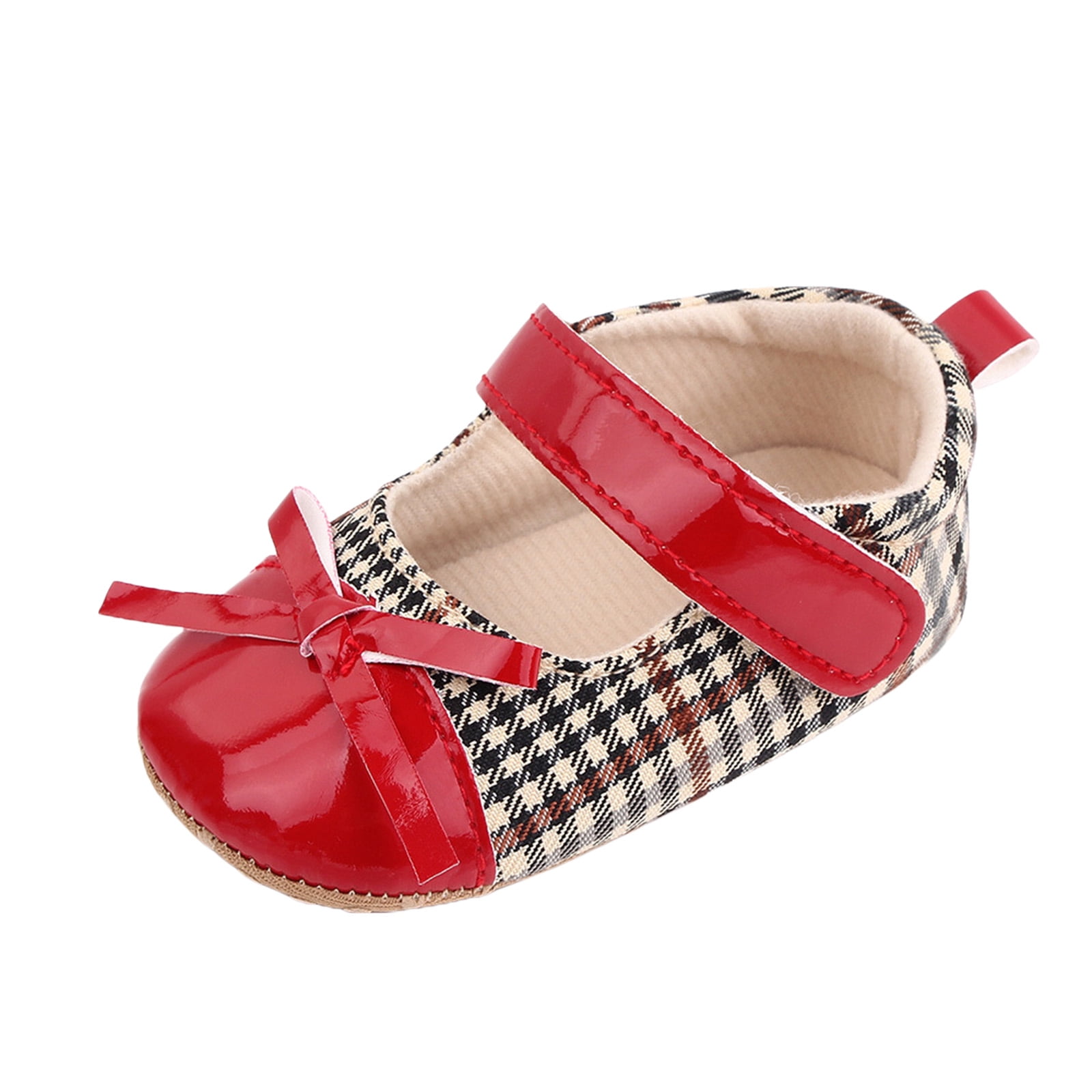 red and black plaid slip on shoes