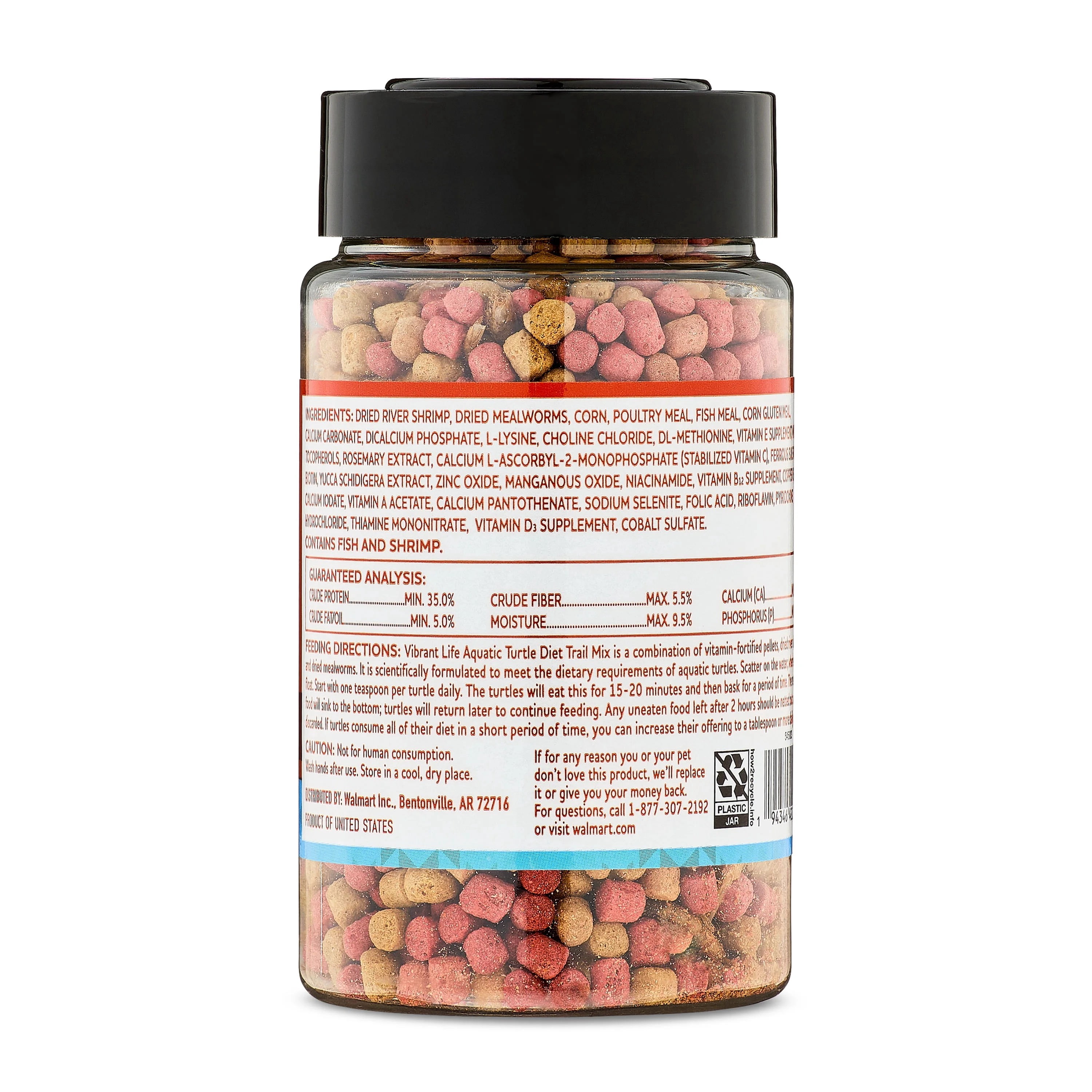 (12 pack) Vibrant Life Aquatic Turtle Diet Trail Mix, 3 oz