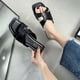 thumbnail image 5 of Amzcrzy Zapatos de mujer,Zapatos de mujer,Zapatillas de mujer, Sandalias cuadradas de tacón plano para mujer, zapatillas de una sola línea, zapatos transpirables Sandalias Mujer Zapatillas De Casa, 5 of 7