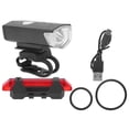 thumbnail image 2 of BRI Luces delanteras y traseras para bicicleta, faro y luz trasera superbrillantes recargables por USB para bicicleta, 2 of 10