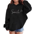 thumbnail image 1 of Sweat à Capuche Surdimensionné à Manches Longues pour Filles avec Poche avant pour Usage Quotidien, 1 of 4