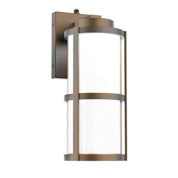WS-W250114-CS-BZ WAC Limited Lantern - 15W 1 LED Outdoor Wall Mount-5.38 Inch Tall and 14 Inch Wide-Bronze Finish