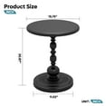 thumbnail image 7 of Pinmoco Round Side Table, Metal End Table, Anti-Rust and Waterproof Small Coffee Table for Living Room Bedroom Balcony, Black, 7 of 7