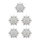 thumbnail image 1 of Yuarrent 12 piezas Hotel al aire libre Navidad copo de nieve decoración Navidad sala de estar colgante decoración vacaciones festival banquete Type2 NO2, 1 of 6