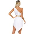 thumbnail image 4 of Sxiwei Robe Cosplay Grecque Grecque Ancienne Charmant pour Femmes avec Bandeau Bourgogne 3TG, 4 of 6