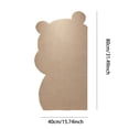 thumbnail image 3 of Bear Shaped Fabric Bulletin Board, Adhesive Photo Display With Soft Textured Exterior, for Wall Decor, Multiple, 3 of 7