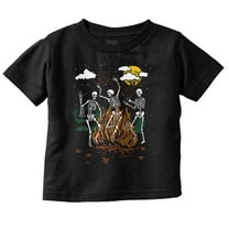 Halloween Spooky Dancing Skeletons Toddler Boy Girl T Shirt Infant Toddler Brisco Brands 6M