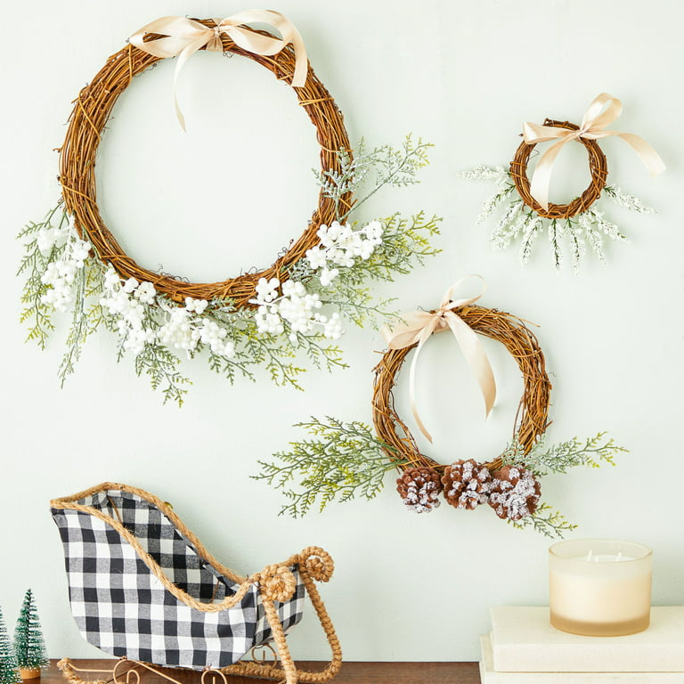 SEWACC Twig Garland Christmas Garland Grapevine Twigs Fall Wreath for  Wedding Holiday Door Wall Christmas Party Home Decor