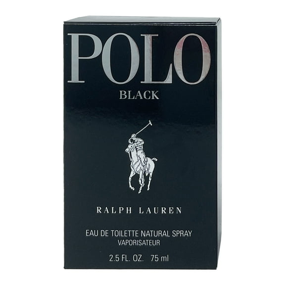 Ralph Lauren MPOLOBLACK2.5EDTSPR 2.5 oz Polo Eau De Toilette Spray for Men, Black