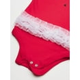 thumbnail image 3 of Little Treasure Baby Girl Cotton Long-Sleeve Bodysuits 3pk, Santa Baby, 18-24 Months, 3 of 4