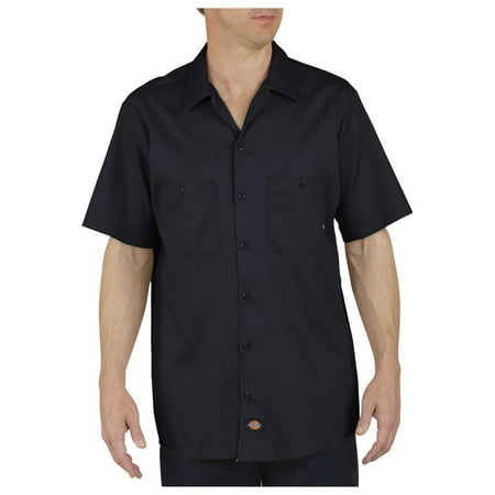 Dixie Tee Shirts - Dickies Mens Industrial Cotton Short Sleeve Work Shirt, Black - XL RG