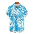 thumbnail image 4 of Cllios Hawaiian Shirt for Men Funny Tropical Print Aloha Tops Quick Dry Cuban Collared Short Sleeve T-shirts Oversized Button Down Bowling Shirts S-4XL, 4 of 6