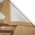 thumbnail image 3 of Ambesonne Birds Theme Kitchen Curtains, Rider Cowboy Desert, 55"x30", Brown and Pale Seafoam, 3 of 3