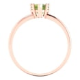 thumbnail image 4 of Solitaire Engagement Ring for Women - 1.25ct Natural Peridot in 14K Rose Gold Promise Ring, 4 of 6