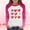 Pink, variant on Girls Long Sleeve Valentine's Day Shirt Heart Print Raglan Tee Stretchy Pink Top for Kids,Size 2 T